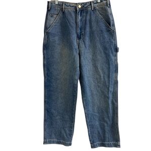 Fashion Nova NWT Sz 9 On Deck Carpenter Skater Jeans High Rise Women’s Baggy Rap